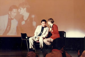 George Takei on stage in 1996. Photo: Miguel Nascimento