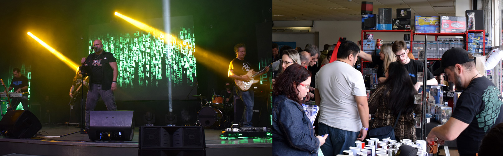 Banda PAD e área externa da StarCon 2018